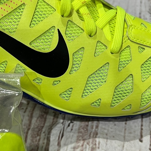 Nke Mens Zoom Maxcat 4 Running Shoes Yellow 882012-999 Mesh Low Top Size 13 - Picture 9 of 11